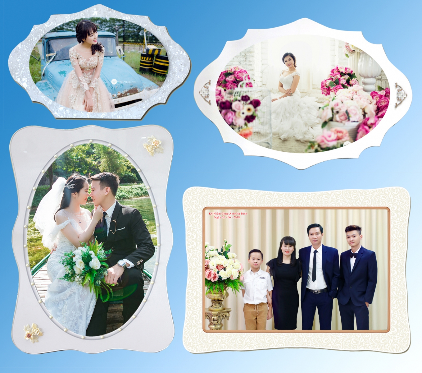 ảnh tráng gương pha lê